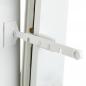 Preview: Kipp-Regler Klemm Stopper in weiß für Kunststofffenster ohne zu bohren/schrauben