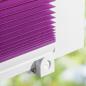 Preview: Plissee Klemmfix Faltstore UNIVERSAL Faltrollo ohne Bohren - Farbe aubergine