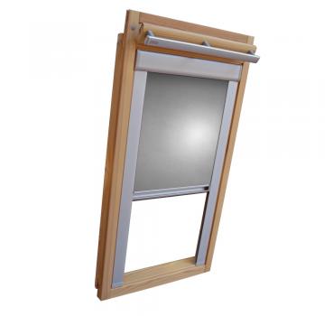 Verdunkelungsrollo Thermo Dachfensterrollo für Velux GGL/GPL/GHL - silber-grau