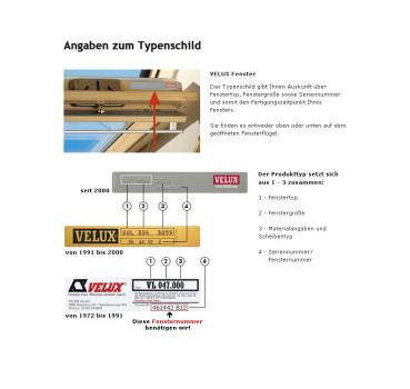 Original Velux Hitzeschutz-Markise für GGL/GPL/GHL/GTL/GGU/GPU/GHU/GTU MHL