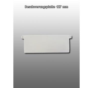 Beschwerungsplatte für Stofflamellen Lamellenvorhang Breite 127mm