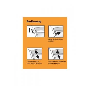 Verdunkelungsrollo für Velux VL, VG und VX mit Schienen