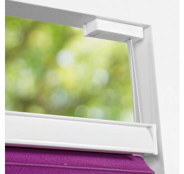 Plissee Klemmfix Faltstore UNIVERSAL Faltrollo ohne Bohren - Farbe aubergine