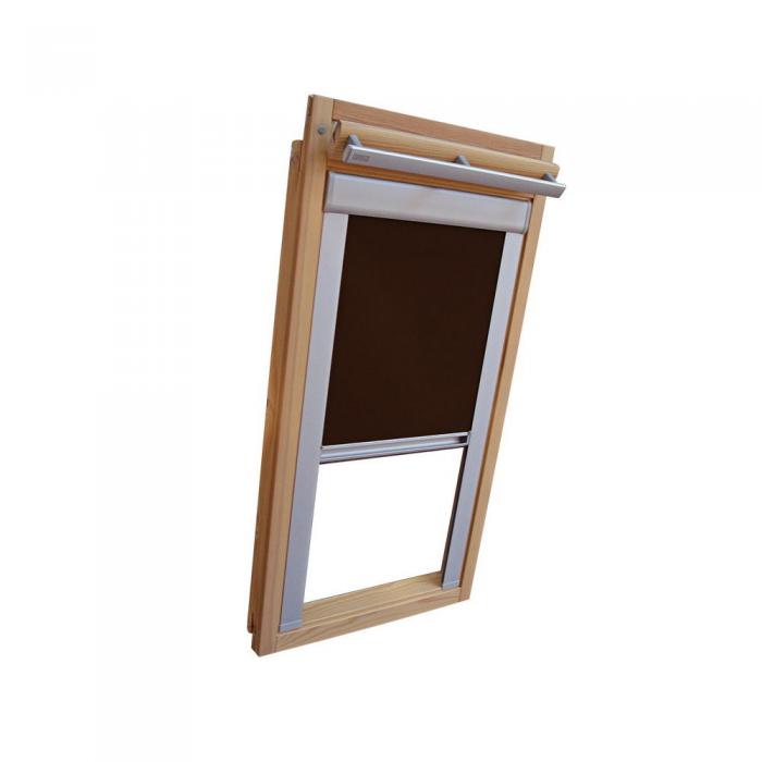 Verdunkelungsrollo Thermo Dachfensterrollo für Velux GGL/GPL/GHL - dunkelbraun