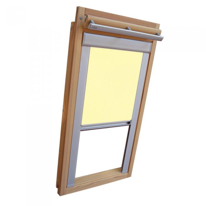 Verdunkelungsrollo Thermo Dachfensterrollo für Velux GGL/GPL/GHL - hellgelb