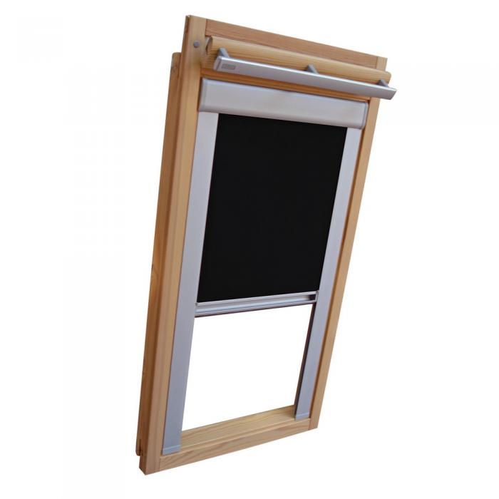 Verdunkelungsrollo Thermo Dachfensterrollo für Velux GGU/GPU/GHU - schwarz