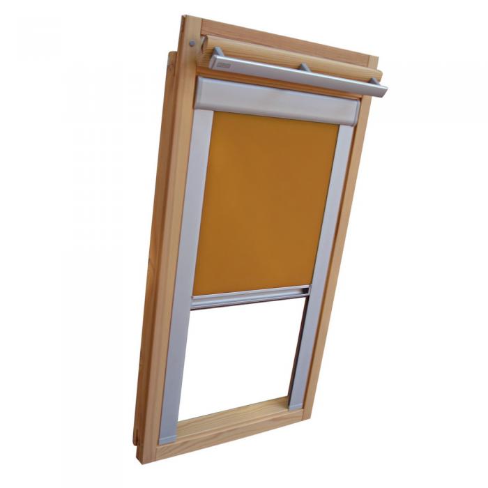 Verdunkelungsrollo Thermo Dachfensterrollo für Velux GGU/GPU/GHU - gelb