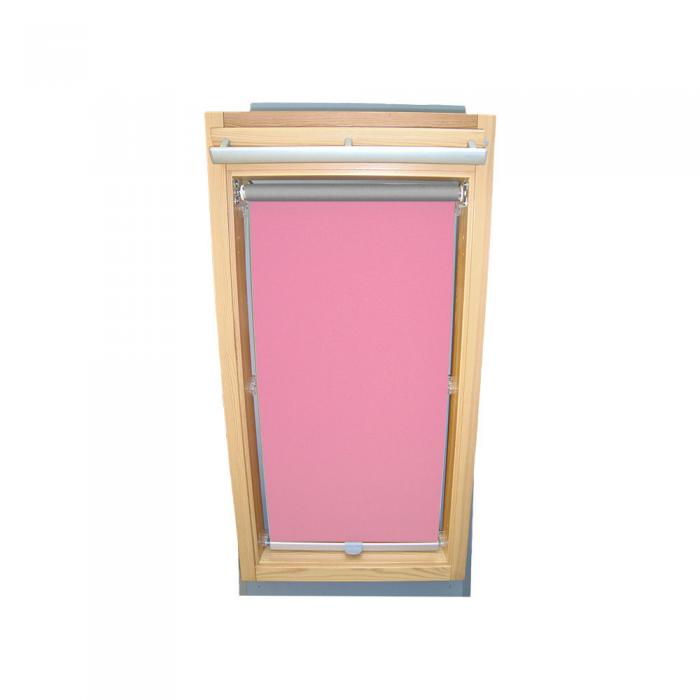 Abdunkelungsrollo Thermo Dachfensterrollo für Velux GGU/GPU/GHU - rosa