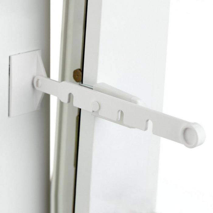 Kipp-Regler weiß für Kunststoff-Fenster Fensterstopper Feststeller zum Klemmen