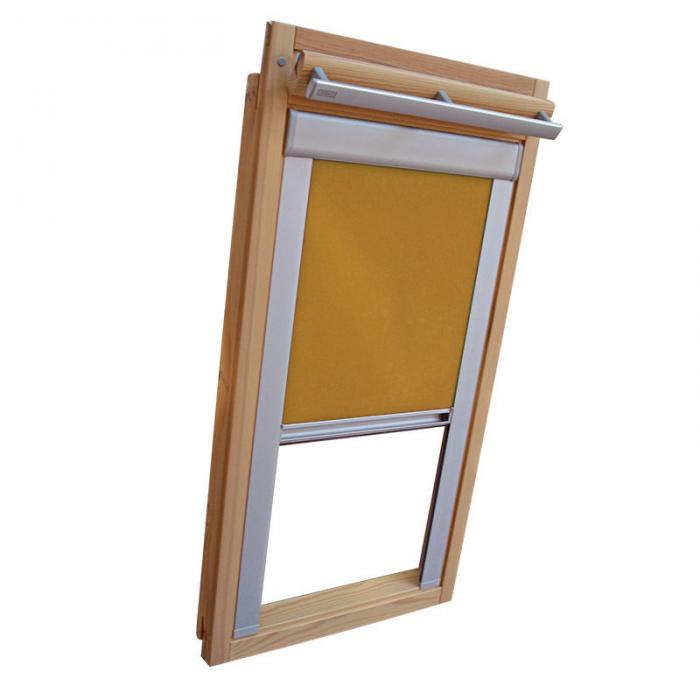 Sichtschutzrollo Schiene Dachfensterrollo für Velux GGU/GPU/GHU - ocker