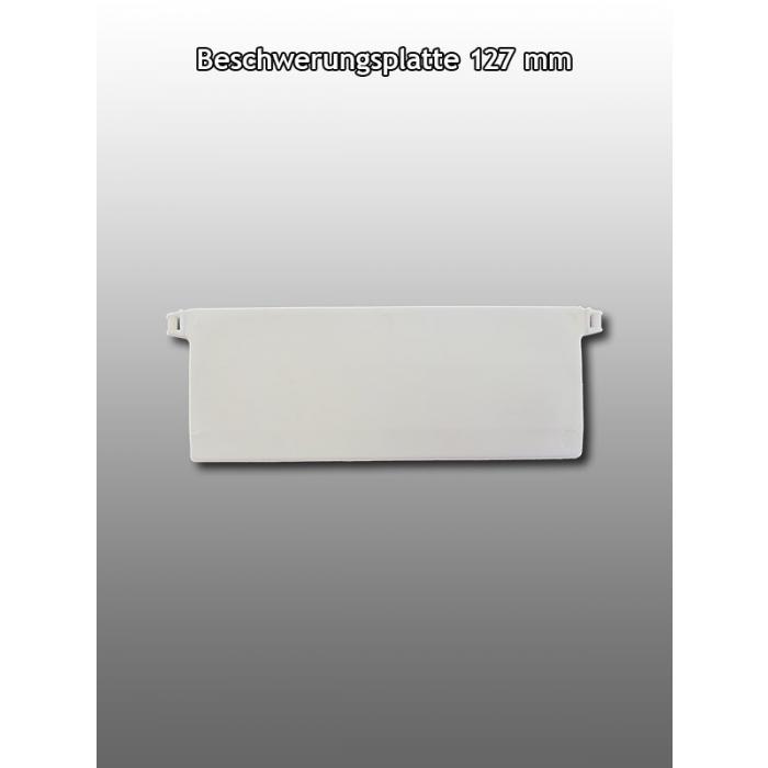 Beschwerungsplatte für Stofflamellen Lamellenvorhang Breite 127mm