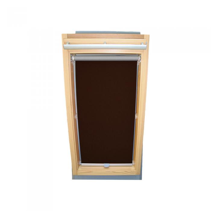 Abdunkelungsrollo Thermo Dachfensterrollo für Velux GGL/GPL/GHL - dunkelbraun