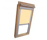 Sichtschutzrollo Schiene Dachfensterrollo für Velux VL/VF/VT - hellgelb-creme