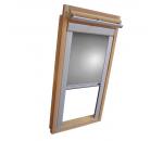 Verdunkelungsrollo Thermo Dachfensterrollo für Velux VL/VF/VT - silber-grau